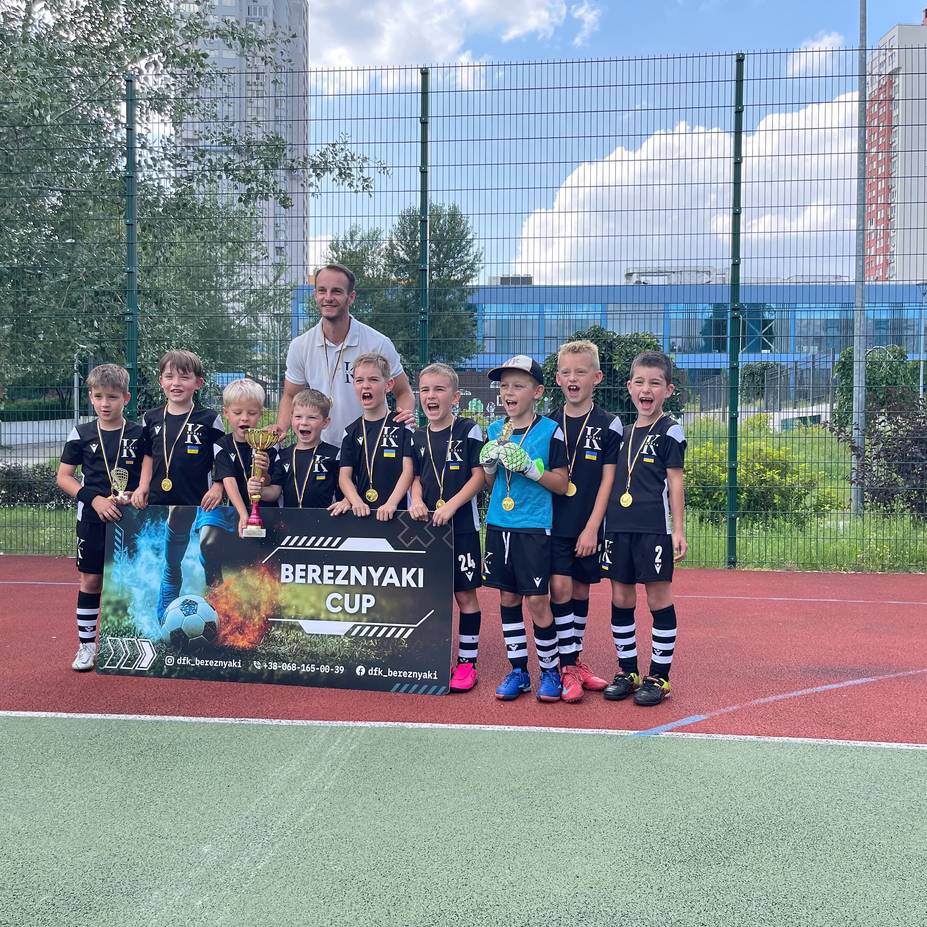 Командна перемога - 1 місце команди 2018 народження у Кубку BEREZNYAKI CUP